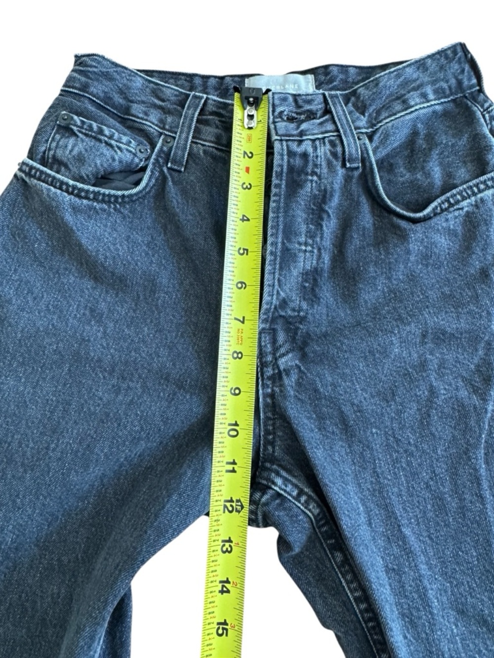 Everlane The Curvy 90s Cheeky Straight Jean Denim Black Dark Organic Cotton 28 - Picture 6 of 11